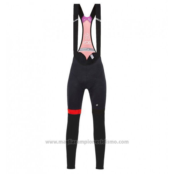 2017 Abbigliamento Ciclismo GCN Nero e Rosso Manica Lunga e Salopette