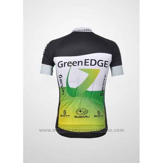 2012 Abbigliamento Ciclismo GreenEDGE Nero e Verde Manica Corta e Salopette