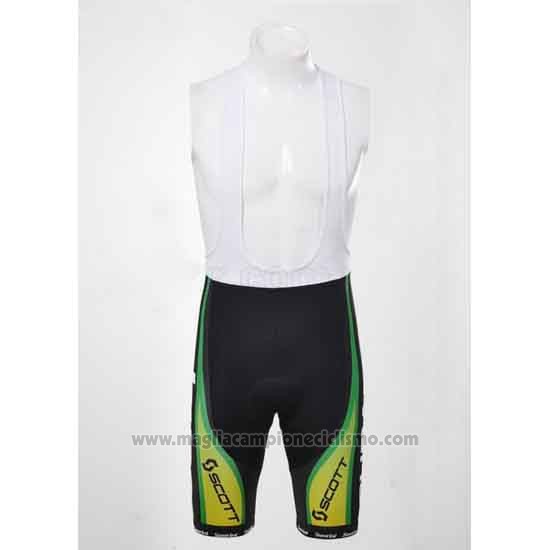 2012 Abbigliamento Ciclismo GreenEDGE Nero e Verde Manica Corta e Salopette