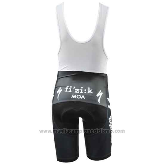 2011 Abbigliamento Ciclismo HTC Highroad Nero e Bianco Manica Corta e Salopette
