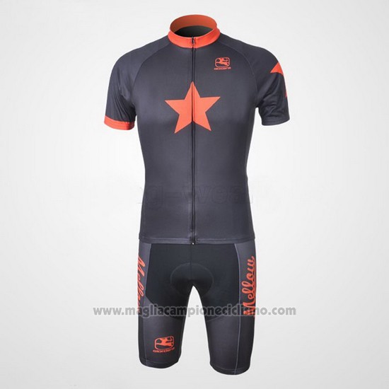 2010 Abbigliamento Ciclismo Johnnys Arancione e Nero Manica Corta e Salopette