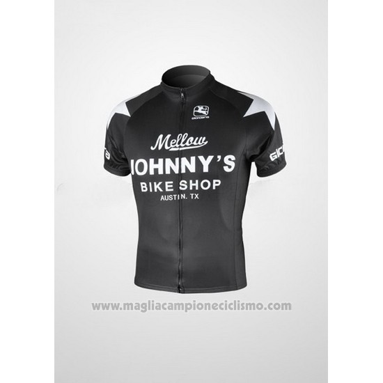 2010 Abbigliamento Ciclismo Johnnys Nero Manica Corta e Salopette