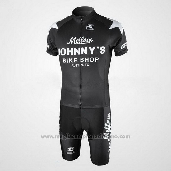 2010 Abbigliamento Ciclismo Johnnys Nero Manica Corta e Salopette