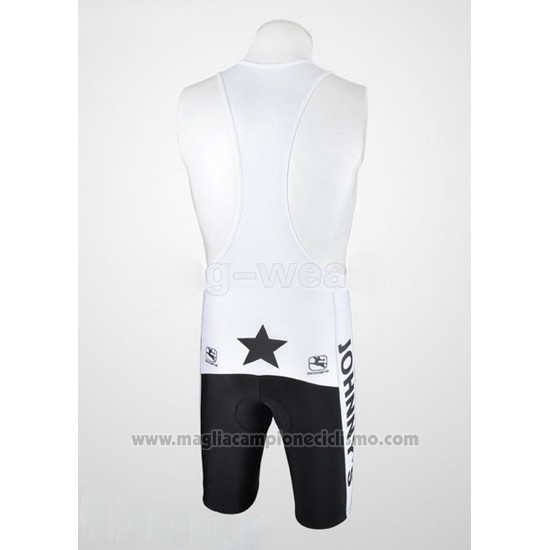 2010 Abbigliamento Ciclismo Johnnys Nero e Bianco Manica Corta e Salopette
