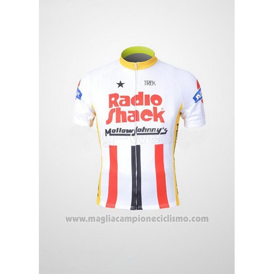 2011 Abbigliamento Ciclismo Johnnys Bianco e Rosso Manica Corta e Salopette