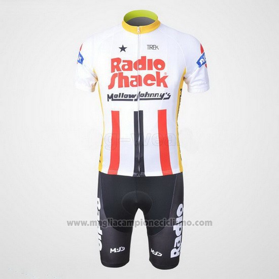 2011 Abbigliamento Ciclismo Johnnys Bianco e Rosso Manica Corta e Salopette