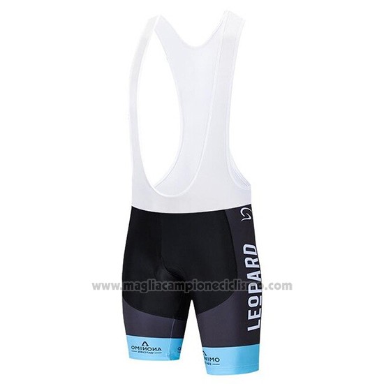 2020 Abbigliamento Ciclismo Leopard Natural Blu Nero Manica Corta e Salopette