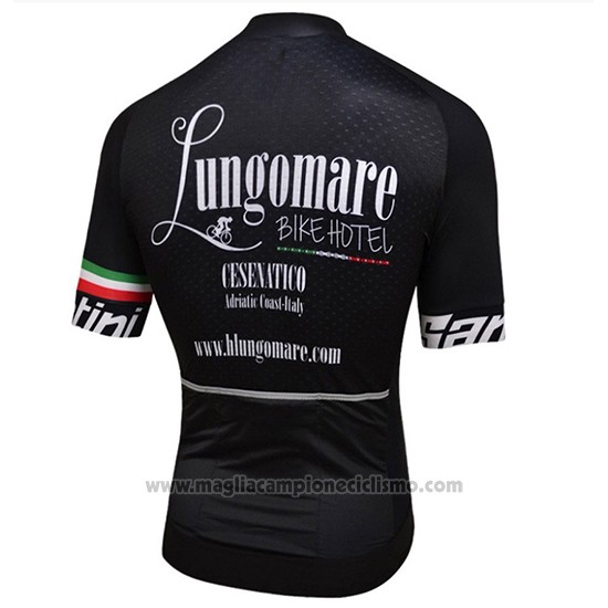 2018 Abbigliamento Ciclismo Lungomare Nero Manica Corta e Salopette
