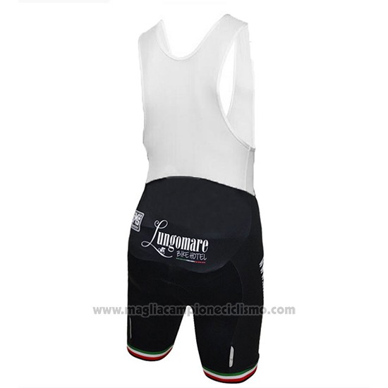 2018 Abbigliamento Ciclismo Lungomare Nero Manica Corta e Salopette