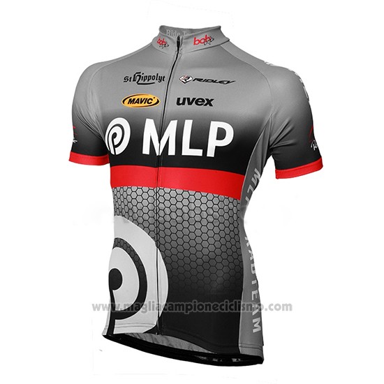 2013 Abbigliamento Ciclismo MLP Team Bergstrasse Grigio Manica Corta e Salopette