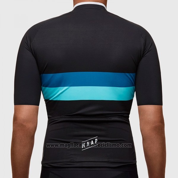 2017 Abbigliamento Ciclismo Maap Fat Stripe Nero Manica Corta e Salopette