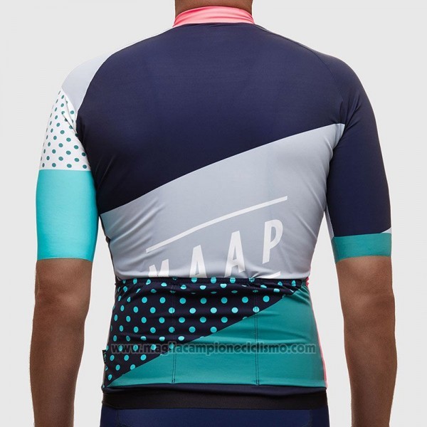2017 Abbigliamento Ciclismo Maap Grigio e Celeste Manica Corta e Salopette