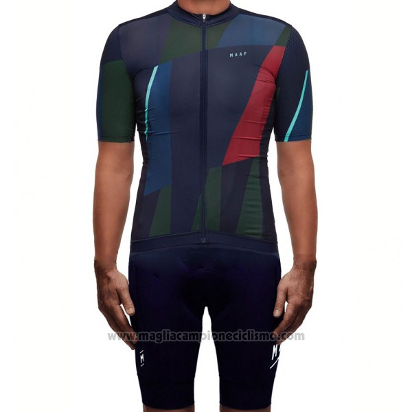 2017 Abbigliamento Ciclismo Maap Scuro Blu Manica Corta e Salopette