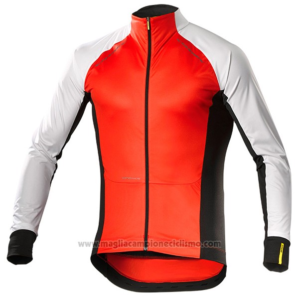 2017 Abbigliamento Ciclismo Mavic Manica Lunga e Salopette Bianco e Arancione Manica Corta e Salopette