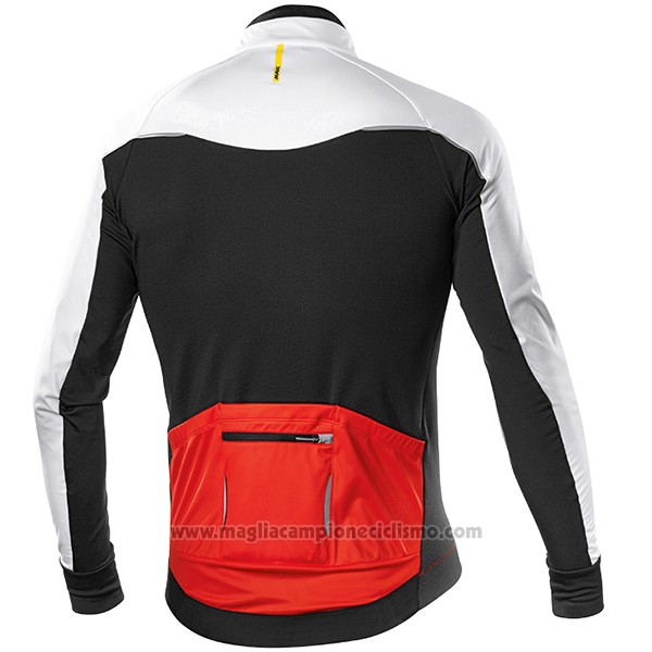 2017 Abbigliamento Ciclismo Mavic Manica Lunga e Salopette Bianco e Arancione Manica Corta e Salopette