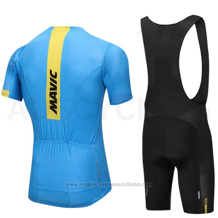 2018 Abbigliamento Ciclismo Mavic Blu Manica Corta e Salopette