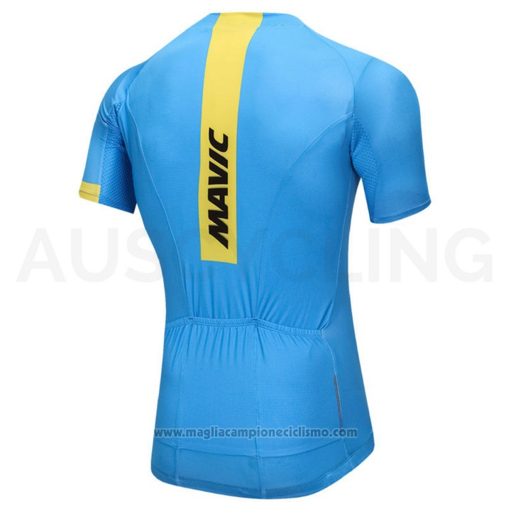 2018 Abbigliamento Ciclismo Mavic Blu Manica Corta e Salopette