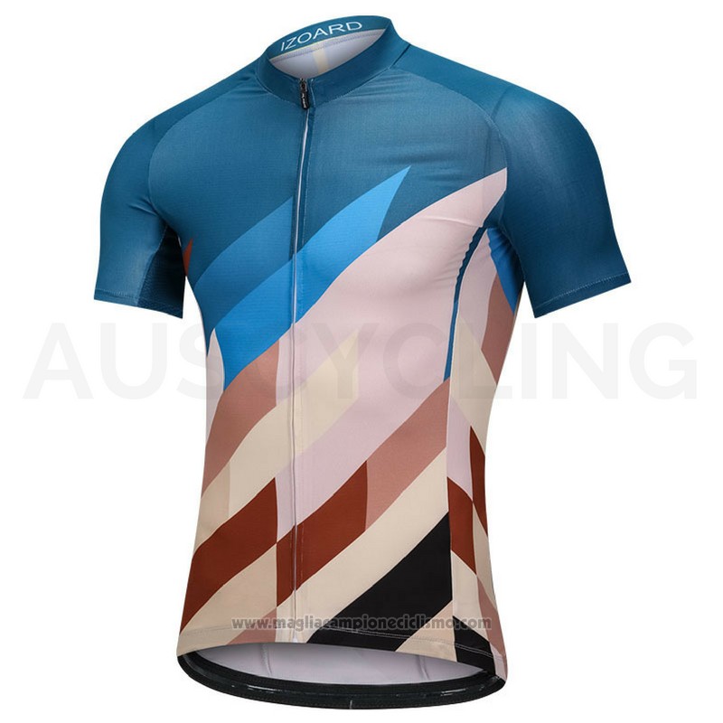 2018 Abbigliamento Ciclismo Mavic Blu e Marrone Manica Corta e Salopette