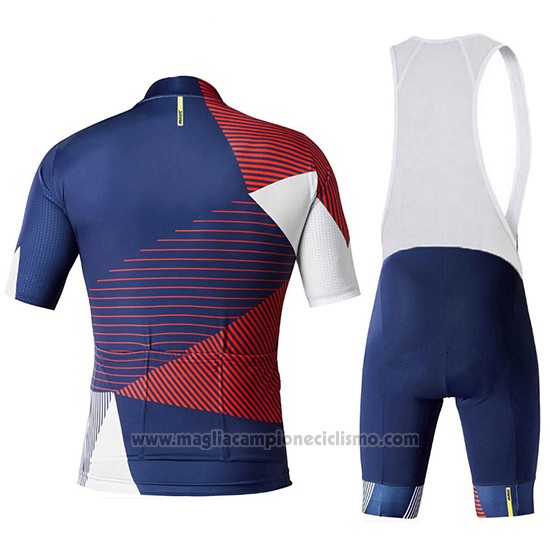 2018 Abbigliamento Ciclismo Mavic Cosmic LTD Spento Blu Manica Corta e Salopette