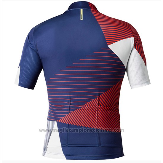 2018 Abbigliamento Ciclismo Mavic Cosmic LTD Spento Blu Manica Corta e Salopette