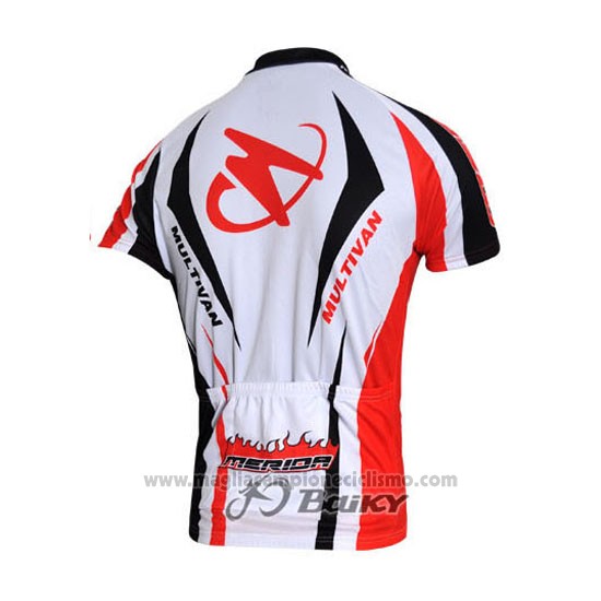 2011 Abbigliamento Ciclismo Merida Nero e Rosso Manica Corta e Salopette