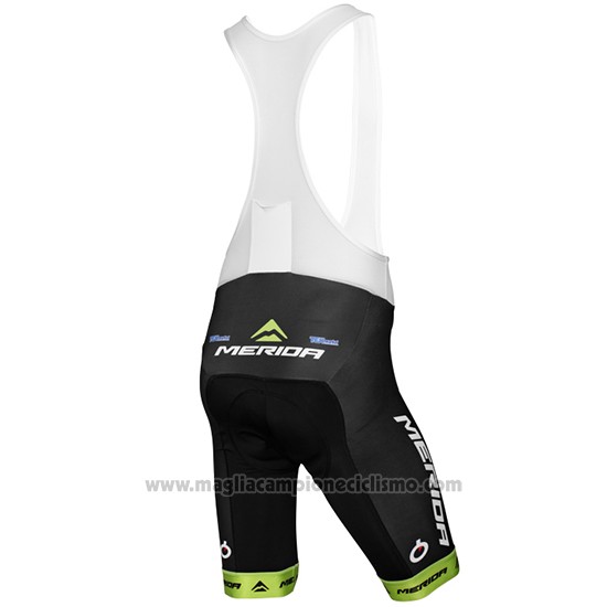 2016 Abbigliamento Ciclismo Multivan Merida Verde e Bianco Manica Corta e Salopette