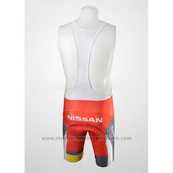 2010 Abbigliamento Ciclismo Radioshack Arancione e Grigio Manica Corta e Salopette
