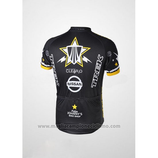 2010 Abbigliamento Ciclismo Radioshack Nero Manica Corta e Salopette Pantaloni
