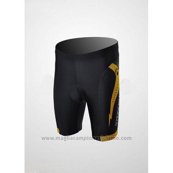 2010 Abbigliamento Ciclismo Radioshack Nero Manica Corta e Salopette Pantaloni