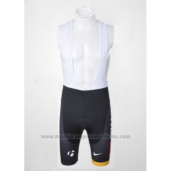 2011 Abbigliamento Ciclismo Radioshack Bianco e Rosso Manica Corta e Salopette