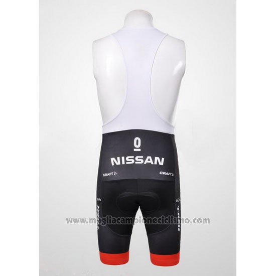 2012 Abbigliamento Ciclismo Radioshack Nero e Bianco Manica Corta e Salopette