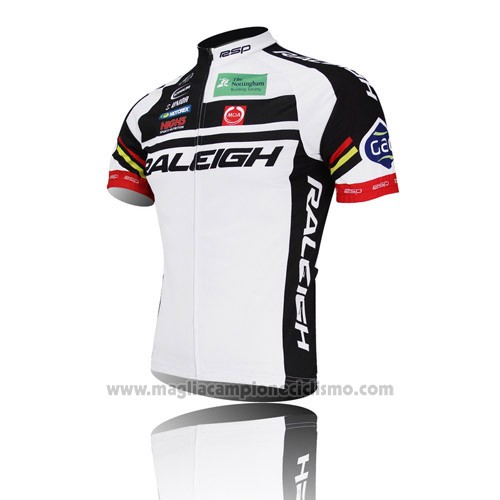 2013 Abbigliamento Ciclismo Raleigh Nero e Bianco Manica Corta e Salopette
