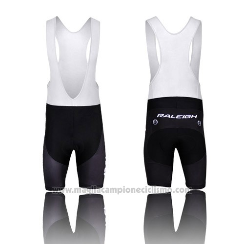 2013 Abbigliamento Ciclismo Raleigh Nero e Bianco Manica Corta e Salopette