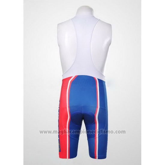 2011 Abbigliamento Ciclismo Subaru Celeste e Giallo Manica Corta e Salopette