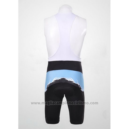 2011 Abbigliamento Ciclismo Subaru Celeste e Nero Manica Corta e Salopette