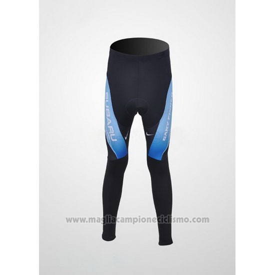 2011 Abbigliamento Ciclismo Subaru Celeste e Nero Manica Lunga e Salopette Pantaloni