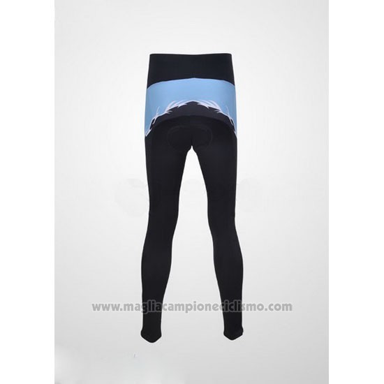 2011 Abbigliamento Ciclismo Subaru Celeste e Nero Manica Lunga e Salopette Pantaloni