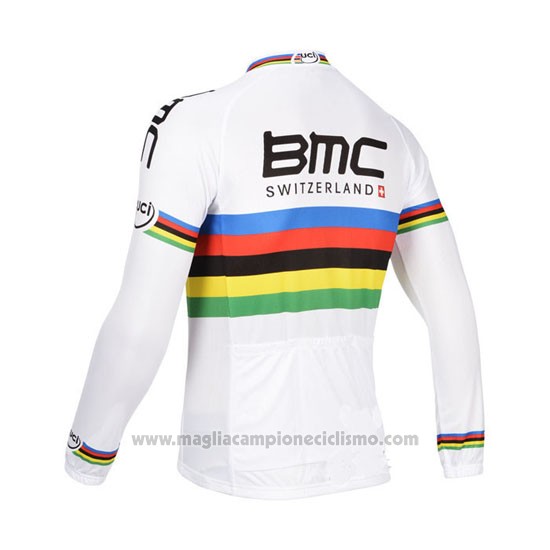 2013 Abbigliamento Ciclismo UCI Mondo Campione BMC Manica Lunga e Salopette