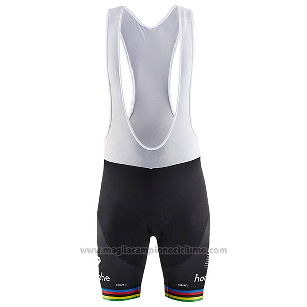 2017 Abbigliamento Ciclismo UCI Mondo Campione Bora Bianco Manica Corta e Salopette