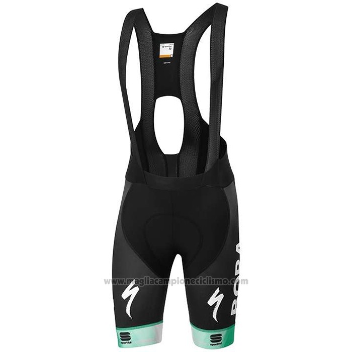 2020 Abbigliamento Ciclismo UCI Mondo Campione Bora Bianco Verde Manica Corta e Salopette