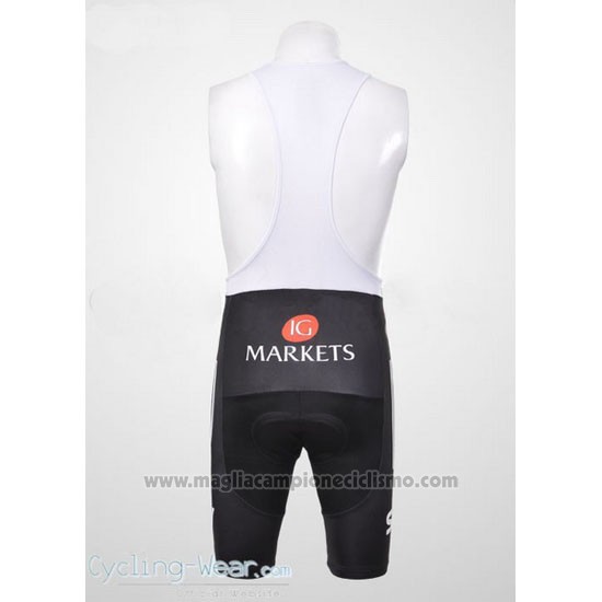 2012 Abbigliamento Ciclismo Sky UCI Mondo Campione Rosso e Bianco Manica Corta e Salopette