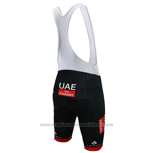 2017 Abbigliamento Ciclismo UCI Mondo Campione UAE Bianco Manica Corta e Salopette