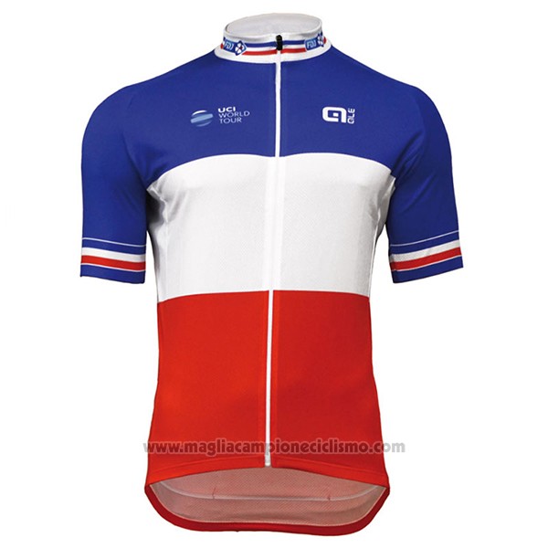 2017 Abbigliamento Ciclismo UCI ALE Bianco e Rosso Manica Corta e Salopette